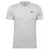 Reebok t-shirt szary bawełniany męski koszulka małe logo
