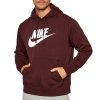 Nike bluza męska kangurka bordowa z nadrukiem