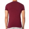 Emporio Armani t-shirt koszulka męska 2 sztuki granatowa i bordowa
