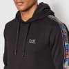 Bluza Emporio Armani EA7 męska czarna z kapturem