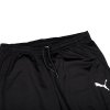 Puma spodnie polyestrowe dresowe męskie czarne