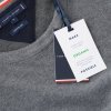 Sweter męski Tommy Hilfiger szary jedwab z okrągłym dekoldem