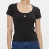 T-shirt Tommy Jeans koszulka bluzka damska czarna