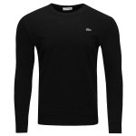 Bluza męska Lacoste czarna bawełniana wkładana przez głowę