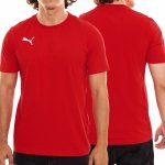Puma t-shirt czerwony koszulka męska na krótki rękaw logo na piersi