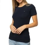 T-shirt Tommy Hilfiger koszulka bluzka damska granatowa małe logo