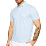 Polówka polo Tommy Hilfiger męska błękitna Regular Fit małe logo bawełniana
