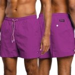 Spodenki Tommy Hilfiger szorty męskie fioletowe małe logo