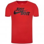 T-shirt koszulka Nike Just do It sportowa duże logo męska czerwona