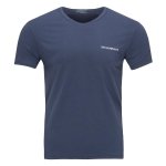 Emporio Armani t-shirt koszulka męska na krótki rękaw v-neck granatowa