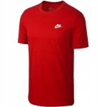 T-shirt koszulka Nike sportowa małe logo męska czerwona