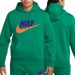 Nike Sportswear bluza męska kangurka zielona z nadrukiem