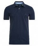 Polówka polo Tommy Hilfiger męska granatowa Regular Fit małe logo bawełniana