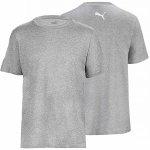 Puma t-shirt szara koszulka męska na krótki rękaw logo na karku