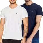 Zestaw t-shirt Tommy Jeans koszulka męska z okrągłym dekoldem 2 sztuki biała i granatowa