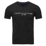 T-shirt Tommy Hilfiger koszulka męska z okrągłym dekoldem czarna