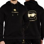 Bluza Karl Lagerfeld męska z kapturem czarna bawełniana