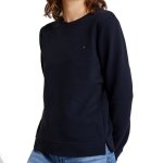 Bluza Tommy Hilfiger damska małe logo granatowa