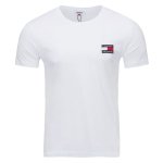 T-shirt Tommy Jeans koszulka męska z okrągłym dekoldem biała