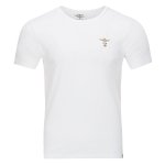 Aeronautica Militare t-shirt męski  koszulka biały okrągły crew-neck
