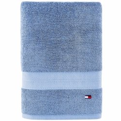 Ręcznik błękitny Tommy Hilfiger bawełniany