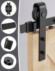 Mechanizm przesuwny do drzwi w stylu barn door