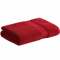 Ręcznik czerwony Tommy Hilfiger bawełniany