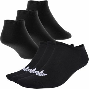 Skarpety stopki 3 pary Adidas przez kostkę czarne