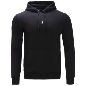 Ralph Lauren bluza męska z kapturem czarna logo na środku