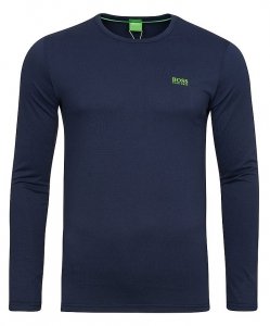 Hugo Boss longsleeve koszulka na długi rękaw męska granatowa