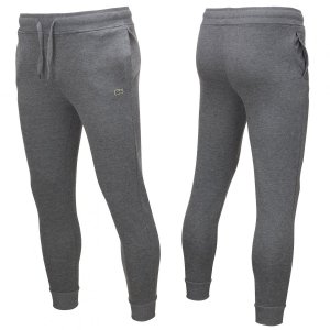 Spodnie męskie Lacoste szare bawełniane