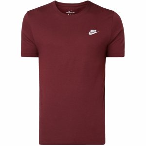 T-shirt koszulka Nike sportowa małe logo męska bordowa