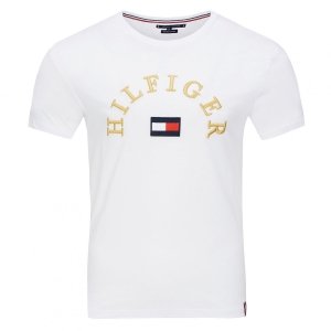T-shirt Tommy Hilfiger koszulka męska z okrągłym dekoldem biała