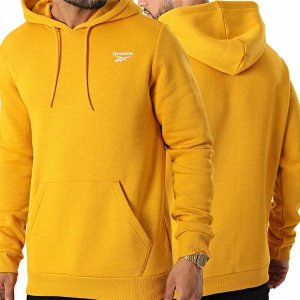 Reebok bluza męska kangurka żółta