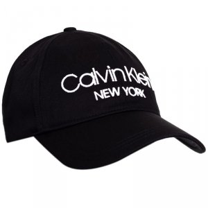 Czapka Calvin Klein z daszkiem unisex czarna duże logo