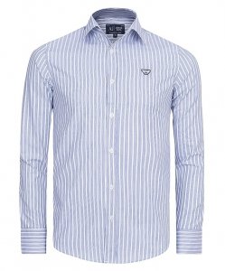 Koszula Armani Jeans w paski Regular Fit logo