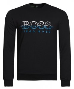 Bluza męska Hugo Boss duże logo czarna wkładana przez głowę