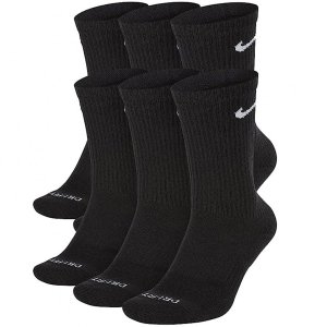 Nike DRI-FIT skarpety skarpetki długie wysokie czarne 6 par 