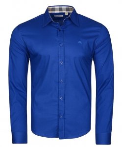 Burberry koszula męska Slim Fit niebieska elegancka 