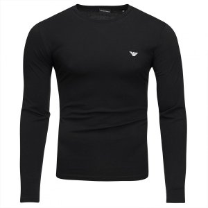 Emporio Armani longsleeve koszulka na długi rękaw męska czarna
