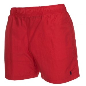 Spodenki Ralph Lauren szorty męskie czerwone małe logo