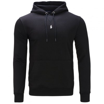 Ralph Lauren bluza męska z kapturem czarna logo na środku