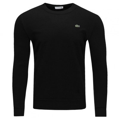 Bluza męska Lacoste czarna bawełniana wkładana przez głowę