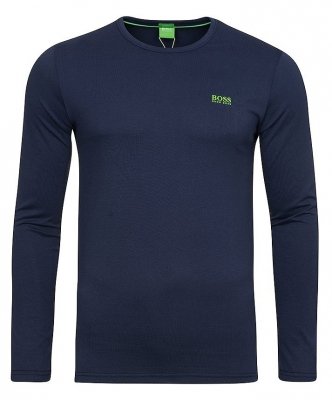 Hugo Boss longsleeve koszulka na długi rękaw męska granatowa
