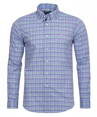 Koszula męska Ralph Lauren w kratkę bawełniana kolorowa