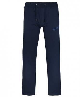 Komplet dresowy spodnie bluza Hugo Boss męski granatowy bluza ze stójką