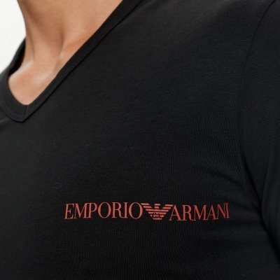 Emporio Armani t-shirt koszulka męska 2 sztuki czarne