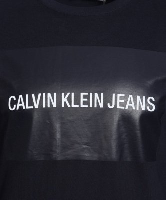 Longsleeve koszulka Calvin Klein Jeans na długi rękaw męska granatowa