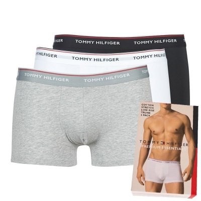 Bokserki Tommy Hilfiger majtki męskie 3 pary białe szare i czarne