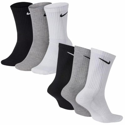 Nike skarpety skarpetki długie wysokie białe szare czarne 3 pary